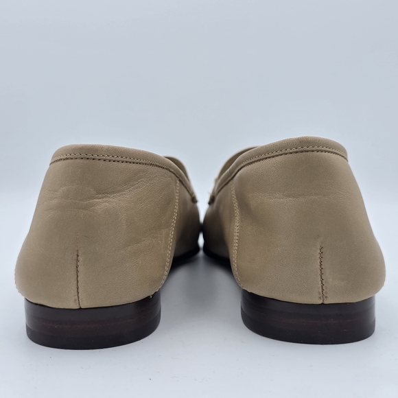 8.5W Sam Edelman Loraine Bit Loafers, Soft Beige Leather, Wide Width - Picture 6 of 14